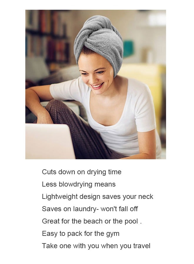 Soft Absorbent Hair Drying Bath Towel 65x25 cm - Image 4