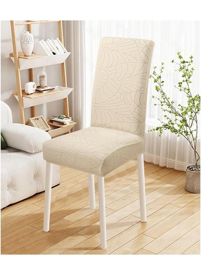 Generic 6 PCS Waterproof Chair Covers for Dining Room,Stretch Jacquard Dining Chair Slipcovers  - Image 4