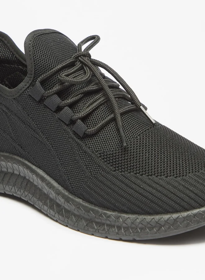 شو اكسبرس Men's Textured  Lace-Up Sports Shoes