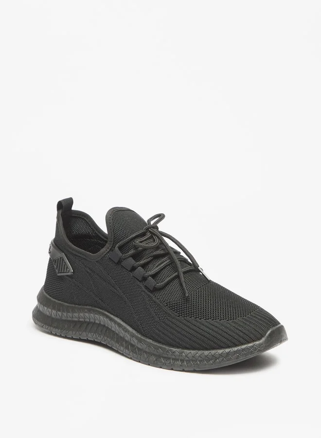 شو اكسبرس Men's Textured  Lace-Up Sports Shoes
