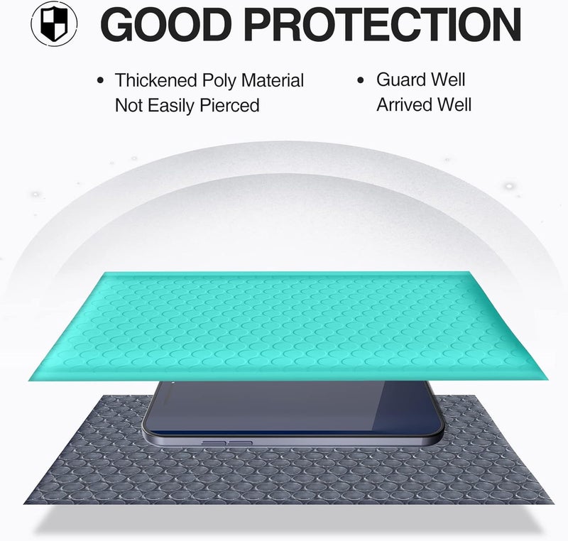 UCGOU Bubble Mailers 4x8 Inch Teal 100 Pack Poly Padded Envelopes Small Business Mailing Packages Opaque Self Seal Boutique Shipping Bags Bubble Mailer - Image 5