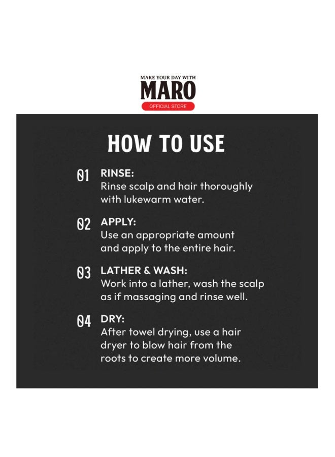 مارو شامبو MARO 3D Volume Up EX عبوة إعادة تعبئة 380 مل لتكثيف الشعر والعناية بفروة الرأس - Image 3