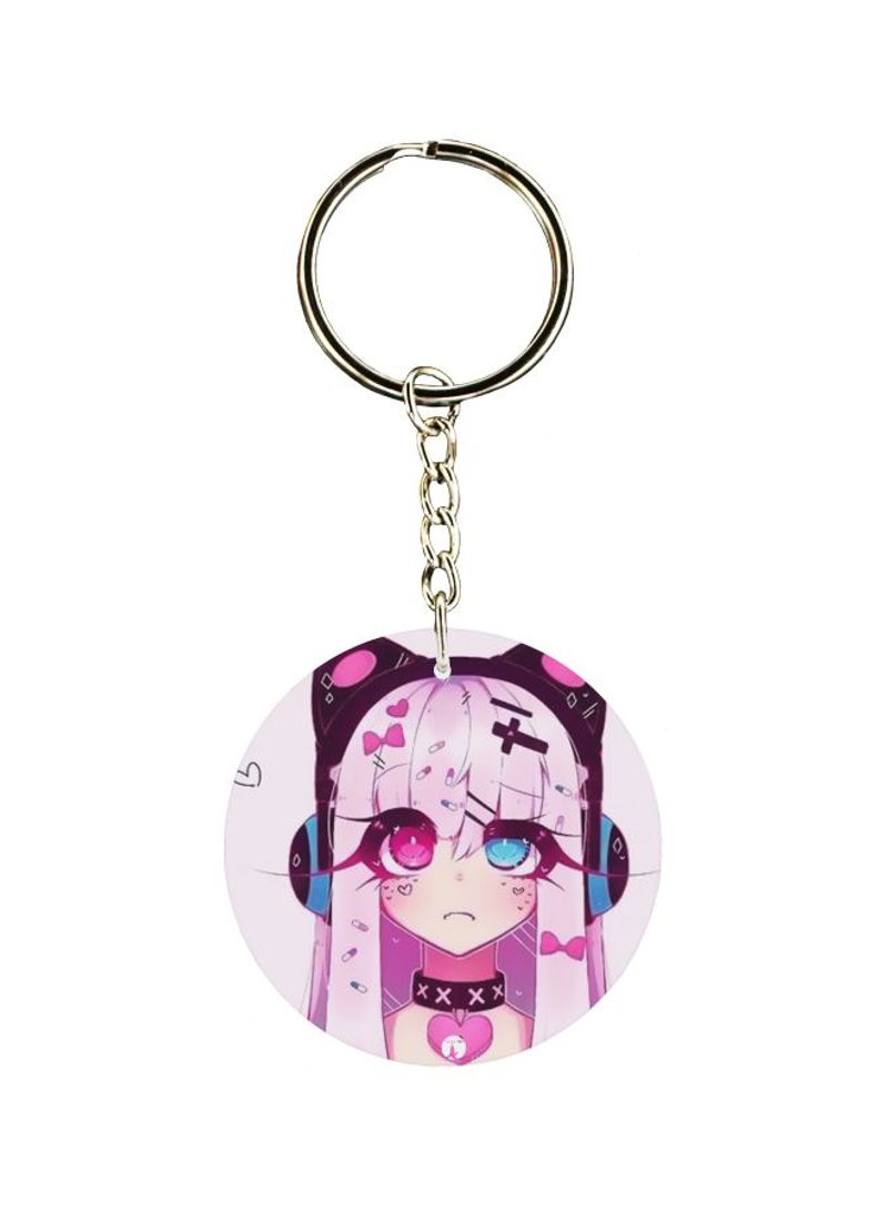 Girl Printed Keychain