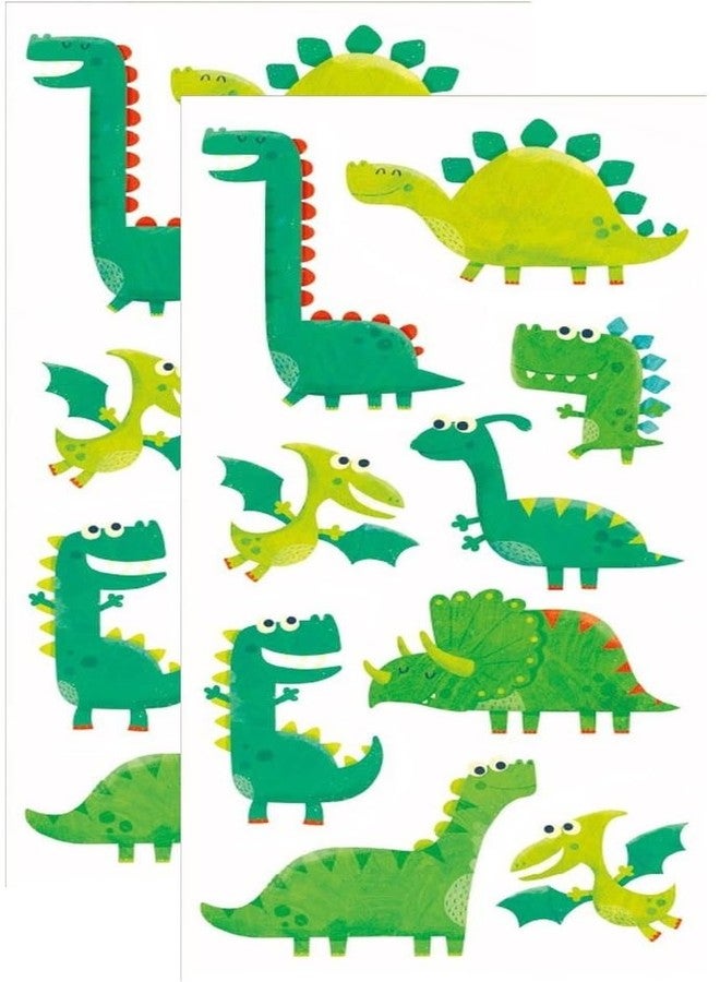 Playhouse Green Apple Scented Scratch & Sniff Sticker Sheets - Silly Dinosaurs 1 Pack - Image 1