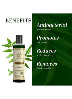 Khadi Natural Neem Sat Hair Shampoo For Thick & Strong Hair | Natural Hair Cleanser For Healthy Hair |Paraben & Sulphate-Free |Suitable For All Hair Types, 210Ml  - Image 2