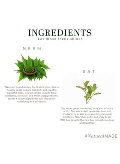 Khadi Natural Neem Sat Hair Shampoo For Thick & Strong Hair | Natural Hair Cleanser For Healthy Hair |Paraben & Sulphate-Free |Suitable For All Hair Types, 210Ml  - Image 4
