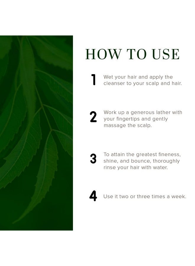 Khadi Natural Neem Sat Hair Shampoo For Thick & Strong Hair | Natural Hair Cleanser For Healthy Hair |Paraben & Sulphate-Free |Suitable For All Hair Types, 210Ml - Image 3