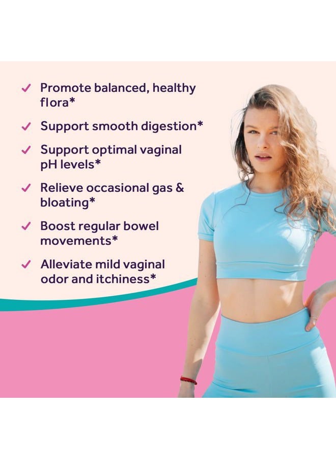 Doctor's Recipes Probiotics for Women, Organic Prebiotics and Probiotics for Digestive Health, Vaginal Health, 140 Billion CFU, 10 Strains, Shelf Stable, 60 Capsules - Image 2