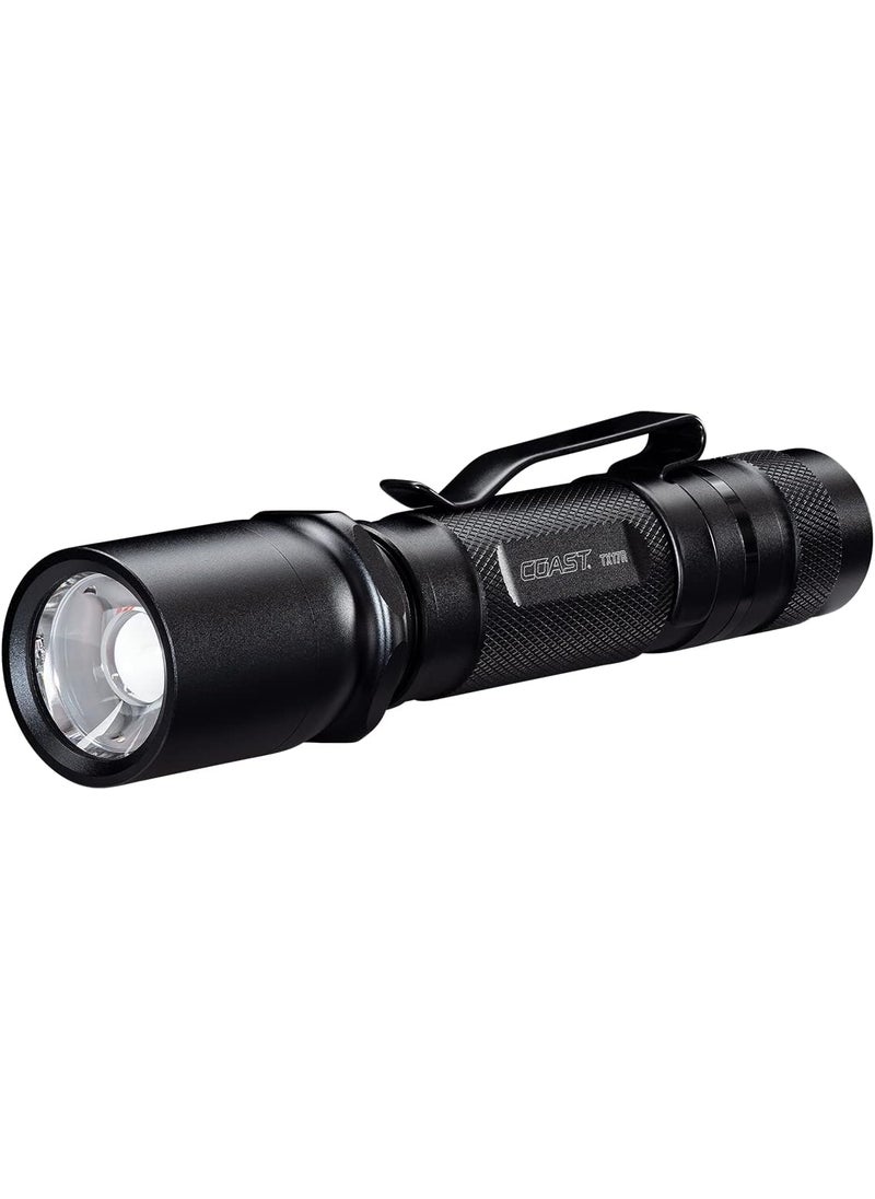 Coast COAST TX17R 1250 Lumen Rechargeable Long Range Tactical LED Flashlight with Spot and Flood Beams Durable Aluminum Build  - Image 1