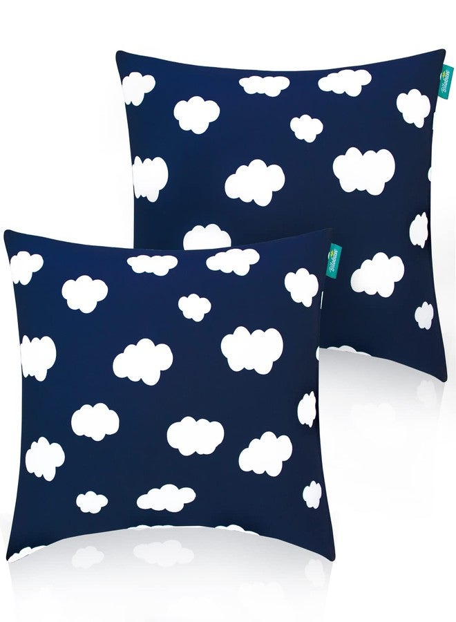 Biloban Toddler Pillow for Sleeping, Kid Pillow 14" x 19" for Small Travel Bed, Nap Pillows, Soft & Skin-Friendly Small Pillows for Sleeping, Toddler Use Only, Age 2 to 5 (Navy Cloud) - Image 2