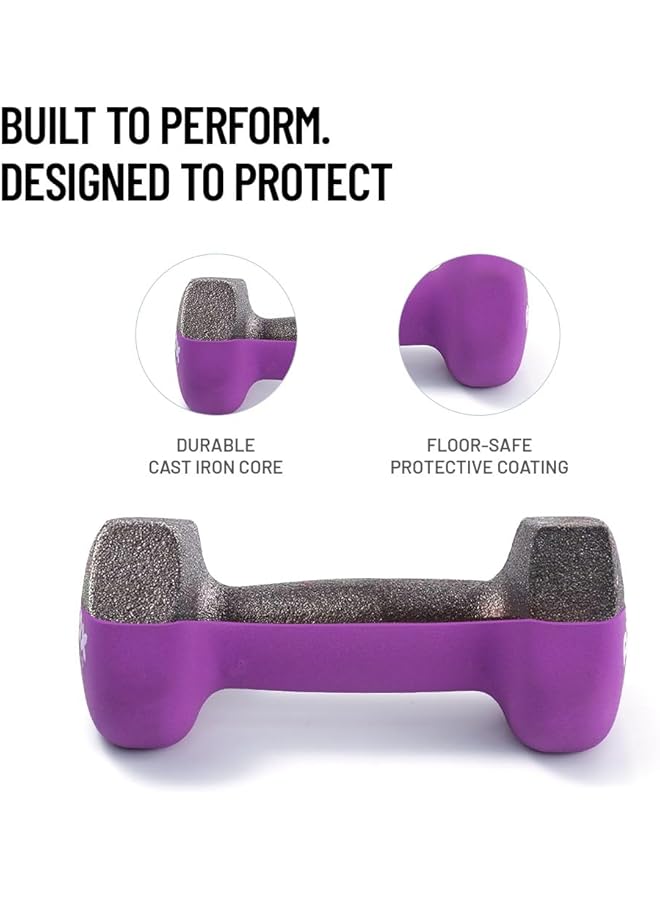 AXOX Fitness Neoprene Dumbbells 2kg - Image 2