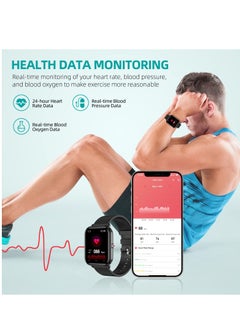 KASTWAVE Smart Watch, GPS Fitness Tracker with 24 Sports Modes, 5ATM Swimming Waterproof, Blood Oxygen Heart Rate Sleep Monitor Step Calorie Counter 1.7" Touchscreen Smartwatch Fitness Watch for Android iPhone  - Image 4