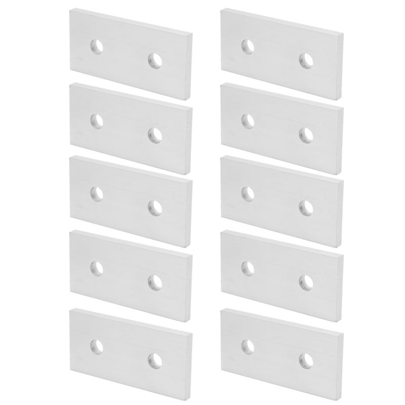 Aluminum Joining Plate 40mm 60mm 80mm Length Infinite Positioning Flexibility - Durable Construction Frame Connector with Smooth Surface for Profile Extension - Image 5