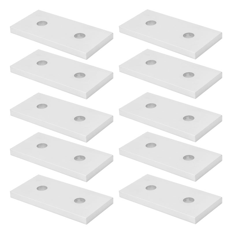 Aluminum Joining Plate 40mm 60mm 80mm Length Infinite Positioning Flexibility - Durable Construction Frame Connector with Smooth Surface for Profile Extension - Image 2
