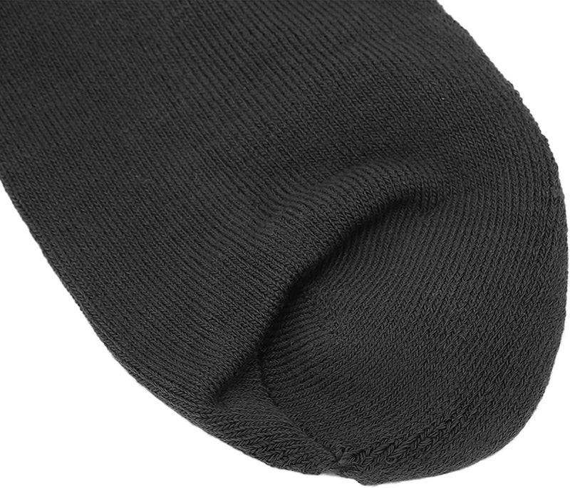 klarako Knee High Socks,Soccer Socks Thickened Cotton Prevent Skid High Elasticity Keep Warm Knee High Sports Socks The Whole Look is Cool and Stylish (Black White) - Image 3