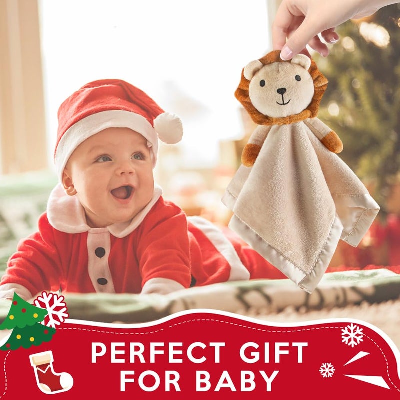 برو غوليم Loveys for Babies - Soft Security Blanket Baby Snuggle Toy Newborn Stuffed Animals Baby Gifts for Boys and Girls, Lion 16 Inch - Image 3