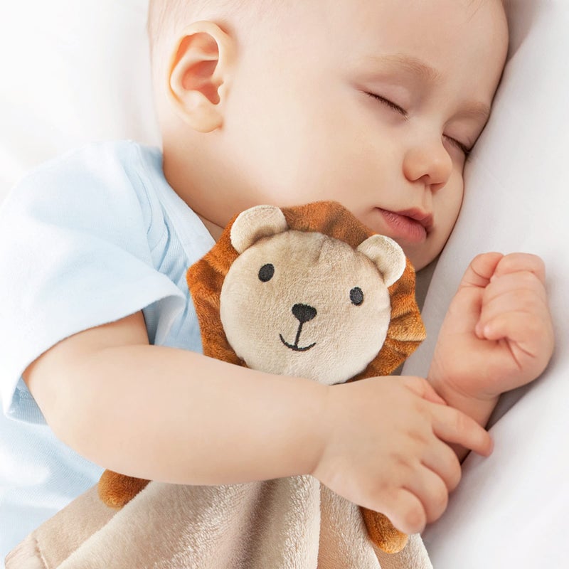 برو غوليم Loveys for Babies - Soft Security Blanket Baby Snuggle Toy Newborn Stuffed Animals Baby Gifts for Boys and Girls, Lion 16 Inch - Image 2