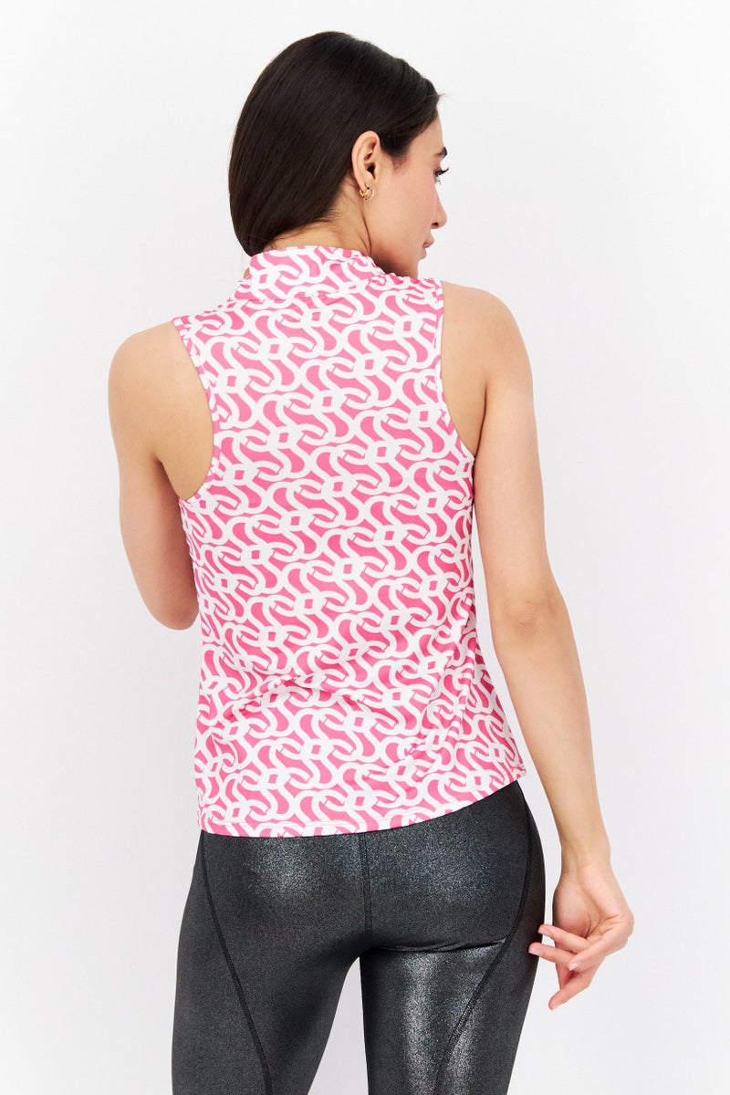 X by Gottex Women Sportswear Fit Sleeveless Training Top, Pink - Image 3