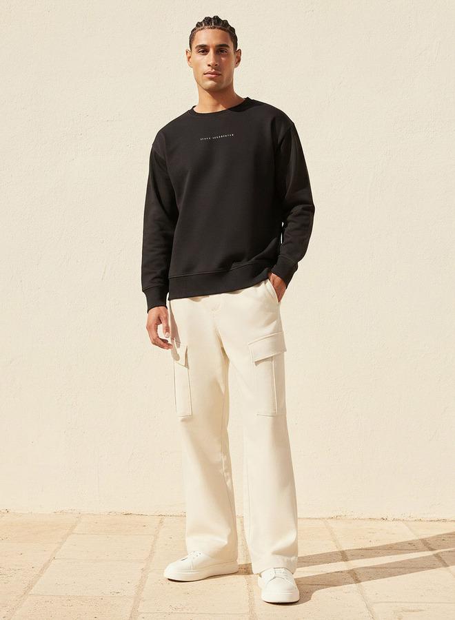 SP Characters Men Regular Fit Steve Leadbeater Print Sweatshirt - Image 3