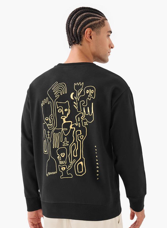 SP Characters Men Regular Fit Steve Leadbeater Print Sweatshirt - Image 4