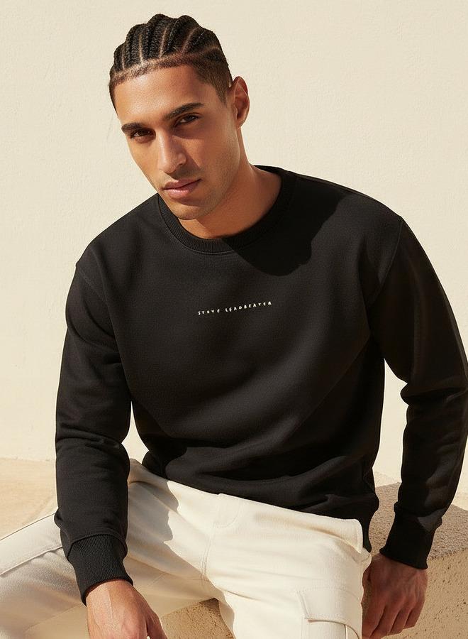 SP Characters Men Regular Fit Steve Leadbeater Print Sweatshirt - Image 1