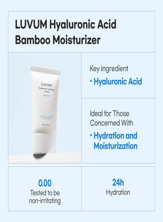 LUVUM Bamboo Hyaluronic Moisturer Cream, Bamboo Extract, Hyaluronic Acid Moisturizer, 2.36 fl. oz - Image 2