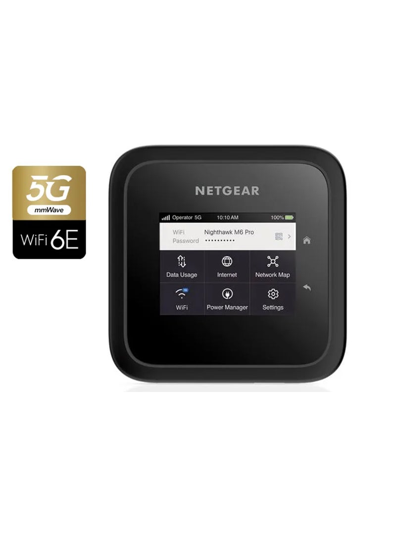 نت جير نظام نتجير نايت هوك M6 برو 5G نقطة اتصال محمولة 5G جهاز توجيه مع فتحة بطاقة SIM مودم 5G جهاز واي فاي محمول للسفر غير مقفل واي فاي 6E 8Gbps MR6550 - Image 1