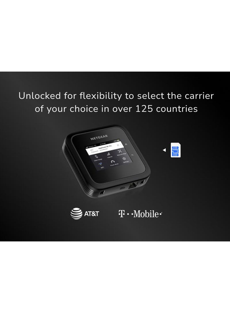 نت جير نظام نتجير نايت هوك M6 برو 5G نقطة اتصال محمولة 5G جهاز توجيه مع فتحة بطاقة SIM مودم 5G جهاز واي فاي محمول للسفر غير مقفل واي فاي 6E 8Gbps MR6550 - Image 5