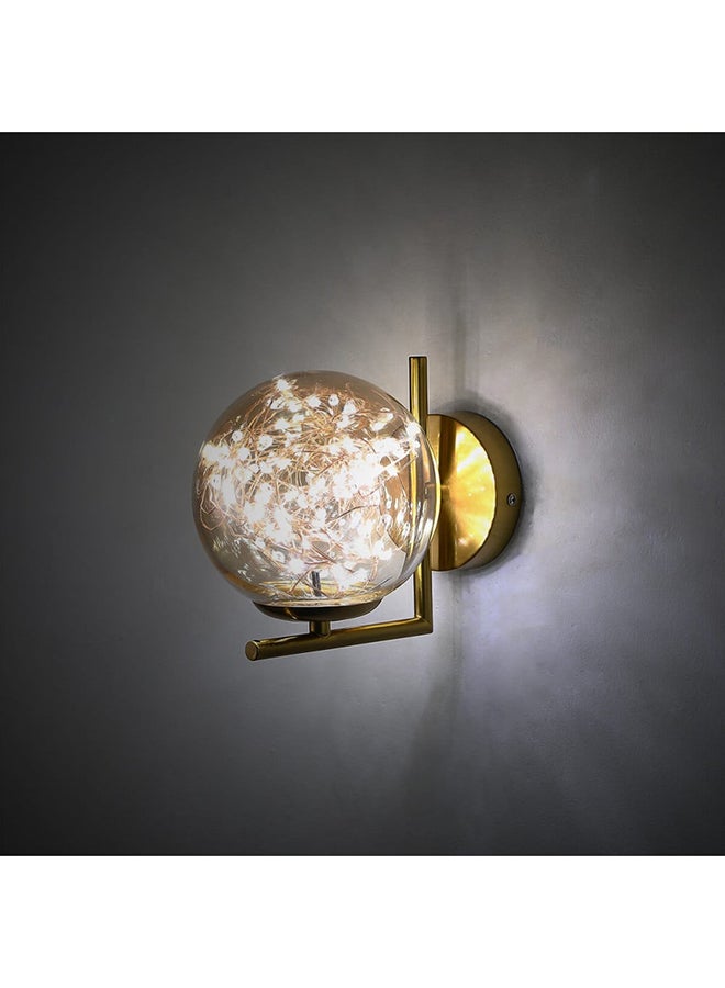 UCANDLE Modern Golden Wall Plaque With Illuminated Led Dots - Image 4