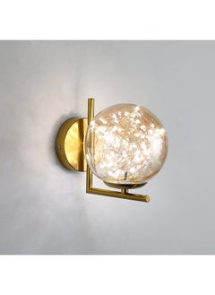 يوكاندل ابليك جداري ذهبي مودرن بنقاط LED مضيئة  - Image 2