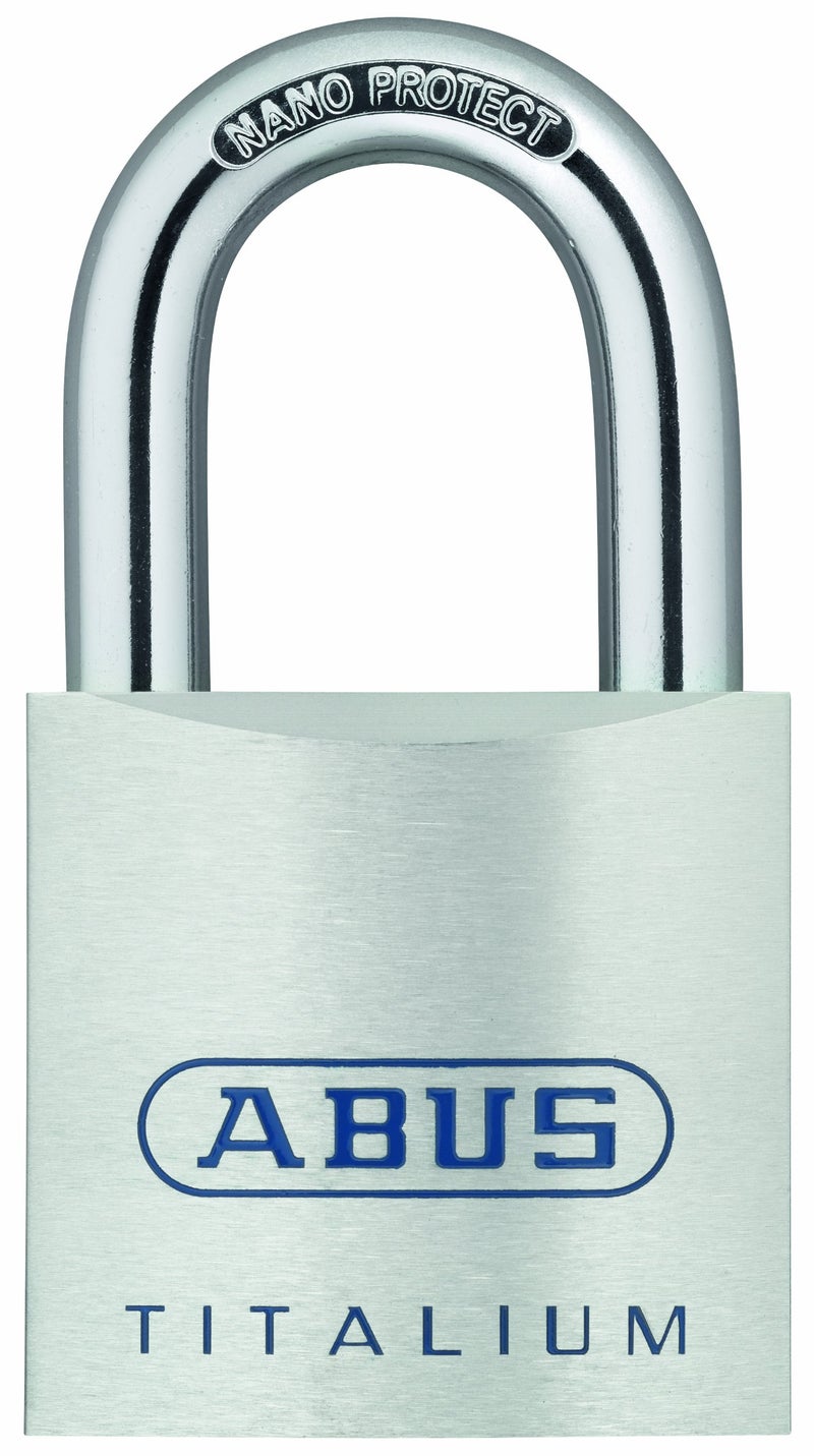 ABUS 80TI/50 KD تيتاليوم قفل سلسلة من سبيكة الألمنيوم بمفتاح مختلف - Image 5