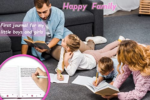 GINMLYDA Girls Diary with Lock for Kids Pink Cute Diaries 71x53 160 Pages Girl Journal Secret Notebook with Lock and Key for Little Kid Writing Drawing Gift for Pre school Age 6812 - Image 5