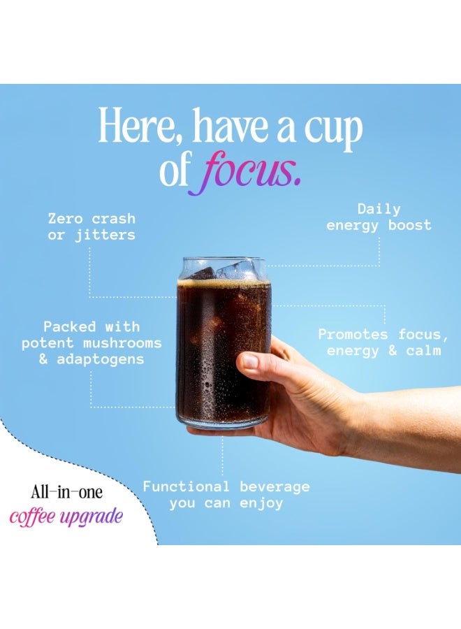 Spacegoods Rainbow Dust 240g 30 Servings | Flavoured Mushroom Coffee 120mg of Natural CaffeineLions Mane, Chaga, Ashwagandha & Vitamin B5| Sharper Focus, Energy & Calm Coffee - Image 3