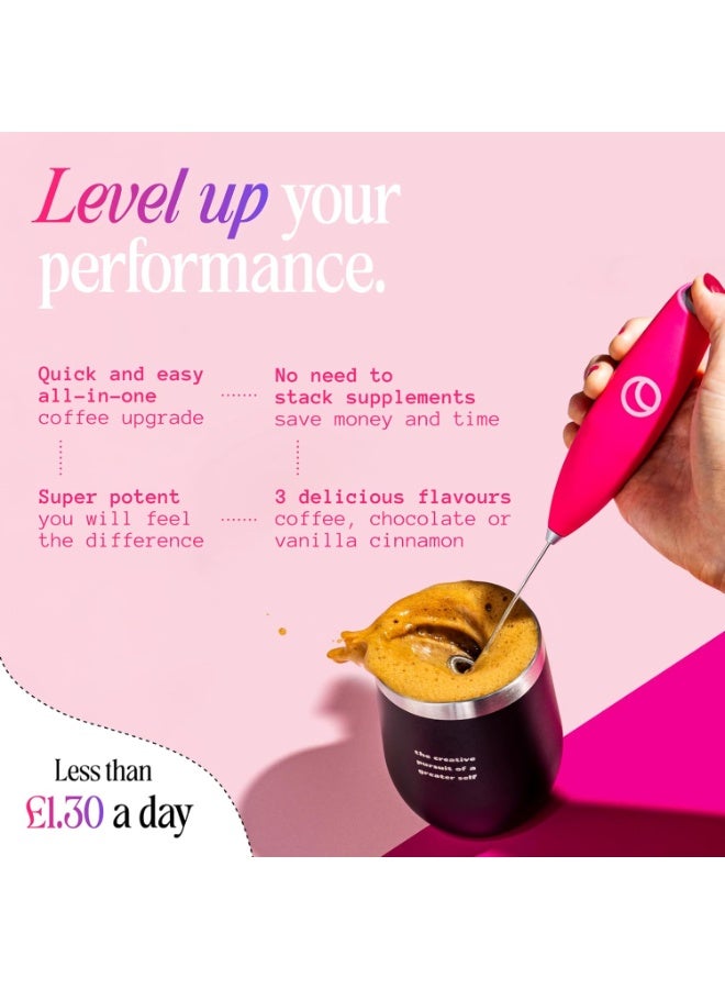 Spacegoods Rainbow Dust 240g 30 Servings | Flavoured Mushroom Coffee 120mg of Natural CaffeineLions Mane, Chaga, Ashwagandha & Vitamin B5| Sharper Focus, Energy & Calm Coffee - Image 2