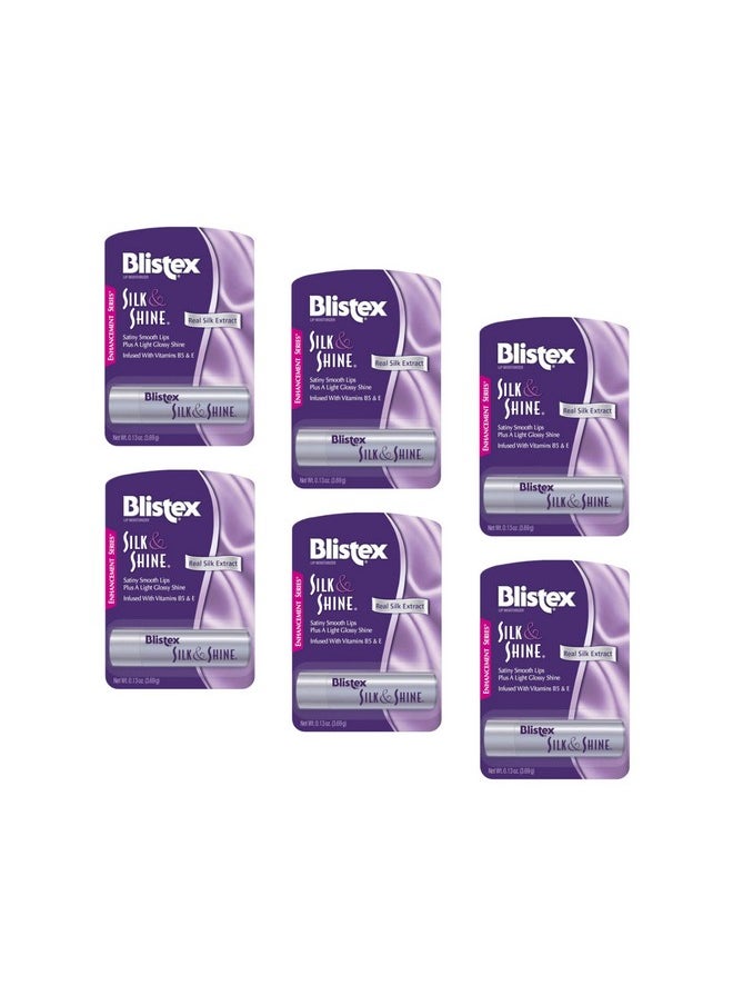 Blistex Silk & Shine Lip Moisturizer 0.13 Oz Pack Of 6  - Image 1