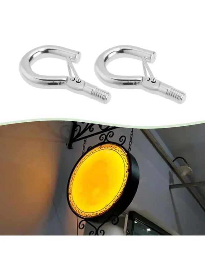 10pcs M4 Screw Hooks With Spring Clips Heavy Duty Iron Construction Corrosion Resistant - Image 5