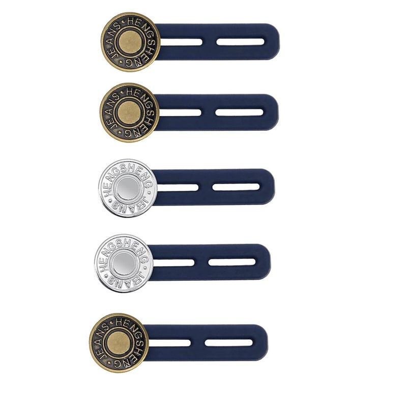 TARA ENTERPRISE TARA ENTERPRISE 5 PC Extender Button Set Adjustable Clothing Button Extenders for Shirts Jackets Pants and More Stretch Your Clothes Comfortably - Image 1