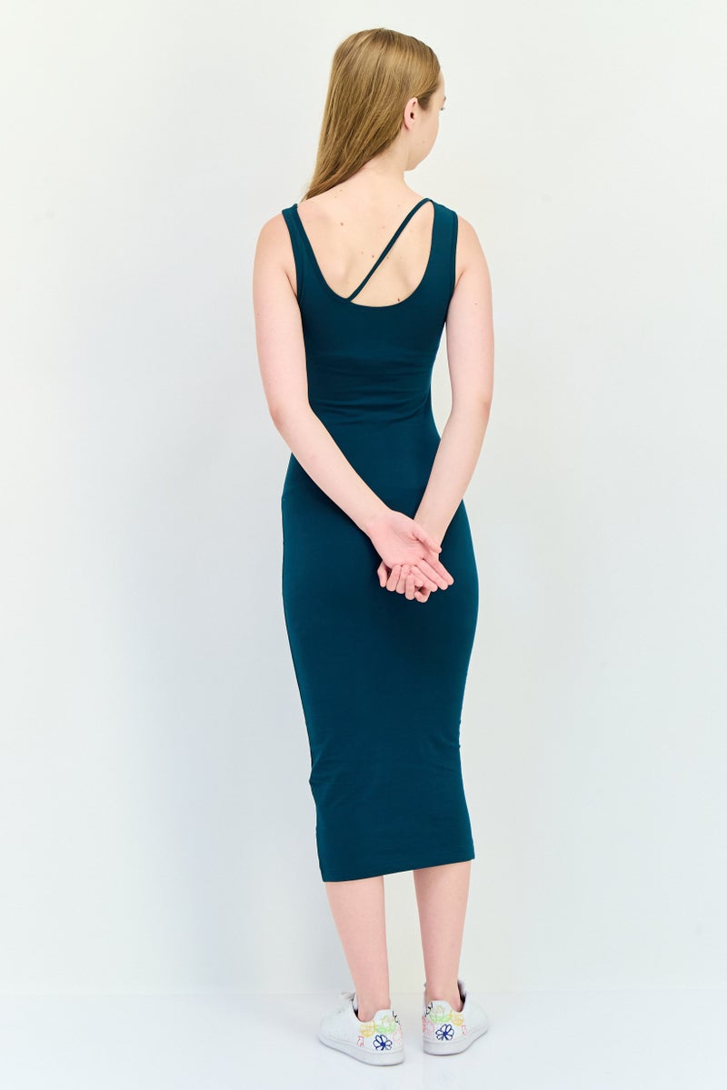 Reebok Women Sportswear Fit Sleeveless Outdoor Dress, Teal Green  - Image 3