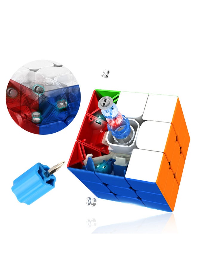 Moyu Culture RS3M Magnetic Suspension Magnetic Version 3-level 4m Charming Dragon 3-level 4-level Cube Toy Magnetic Suspension Cube-Color:MF8880 Third-order Rubik's Cube 125g