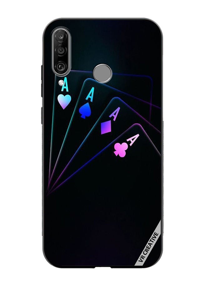 Protective Case Cover For Huawei P30 Lite Cards A Design Multicolour