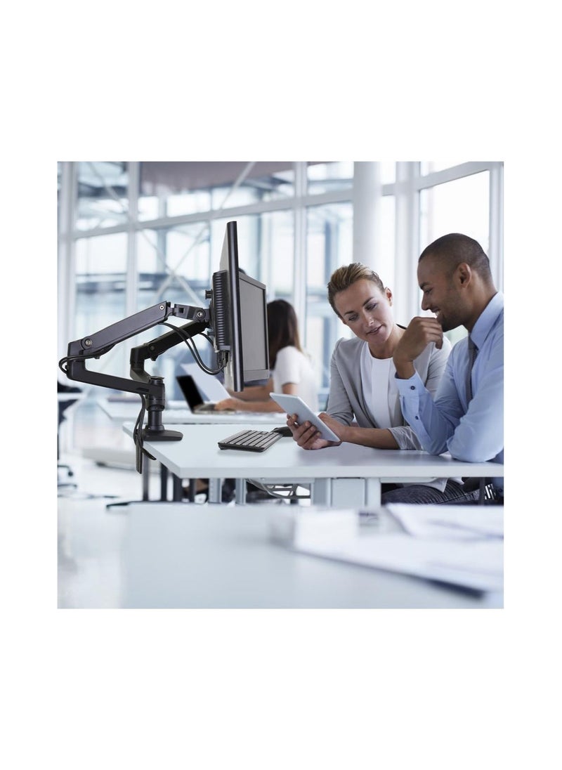 Ergotron - Ergotron 45-245-224 LX Dual Monitor Arm, VESA Desk Mount for 2 Monitors Up to 27 Inches, 3.2 to 9.1 kg Each , Matte Black. - Image 1