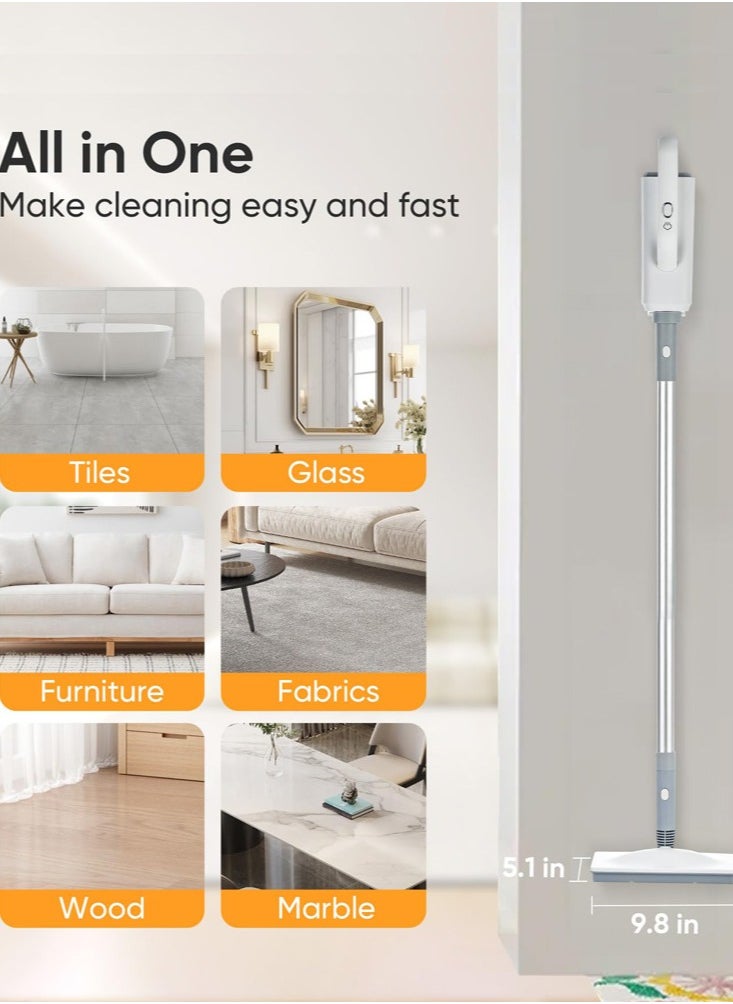 Joshberg Steam Mop for Floor Cleaning with Detachable Handheld Steamer with 6-in-1 Multi-function Attachments Steam Cleaner for Hardwood Floors, Clothes,Windows,Furniture,Carpet Cleaning  - Image 2