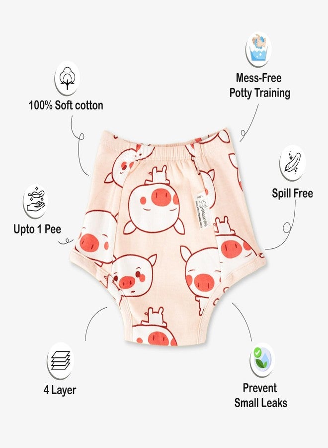 SNUGKINS ملابس داخلية مبطنة من سناغكنز للأطفال الكبار من 7 إلى 8 سنوات، بأربع طبقات من الحشو القطني، مناسبة لتدريب الأطفال على استخدام المرحاض، عبوة من 3 قطع. - Image 3