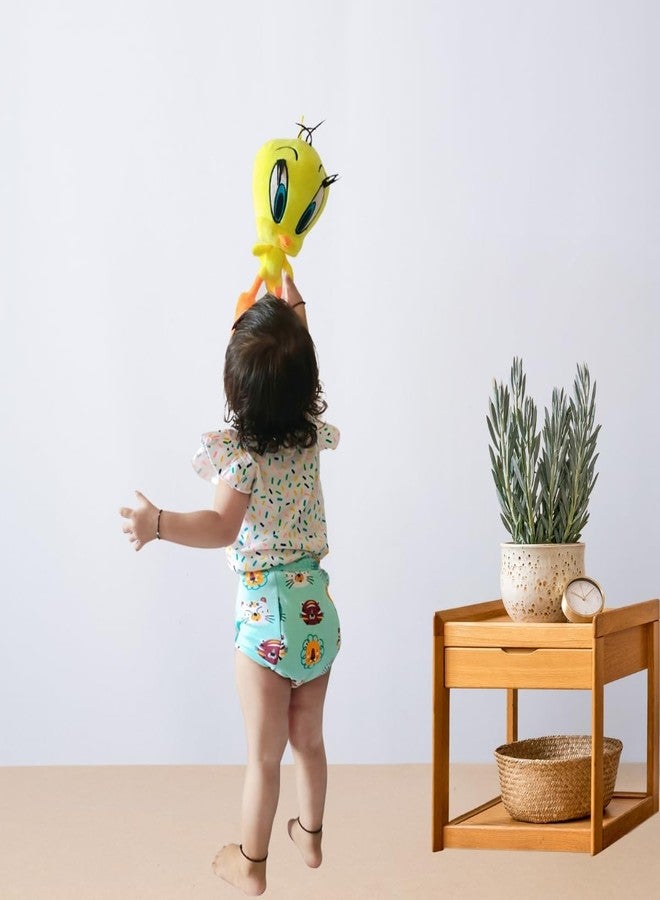 SNUGKINS ملابس داخلية مبطنة من سناغكنز للأطفال الكبار من 7 إلى 8 سنوات، بأربع طبقات من الحشو القطني، مناسبة لتدريب الأطفال على استخدام المرحاض، عبوة من 3 قطع. - Image 4