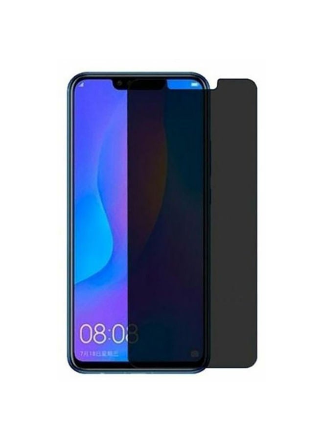 NIBEMINENT Privacy Tempered Glass Screen Protector For Huawei Nova 3I Clear/Black