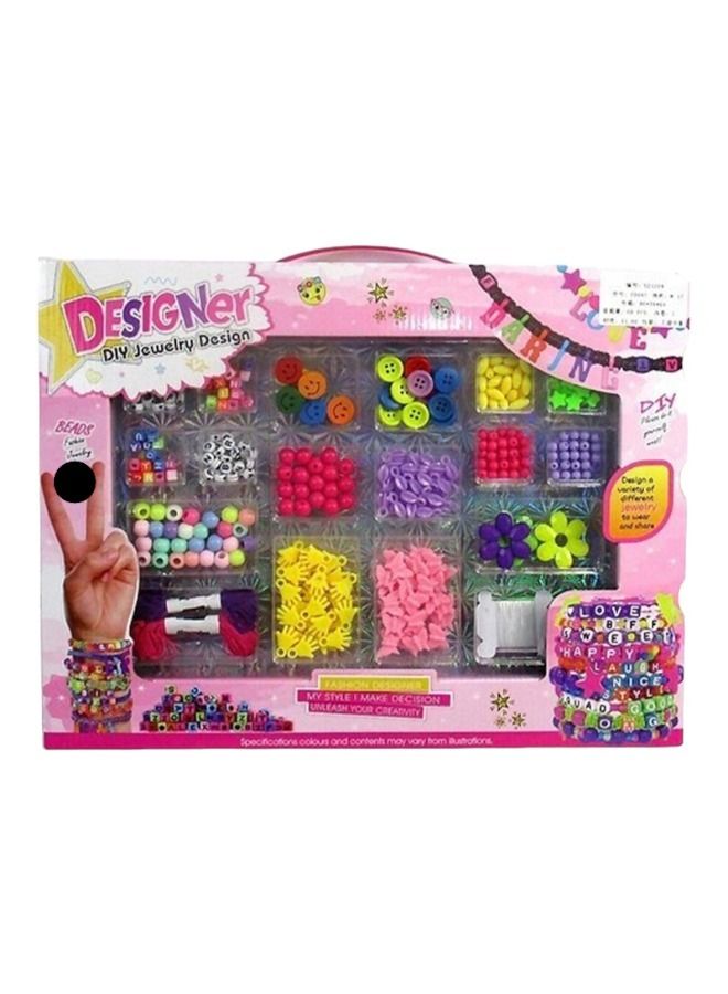 Rally Small Colorful Beads Set DIY Bracelet Jewelry Bead Making Set Toy For Girls