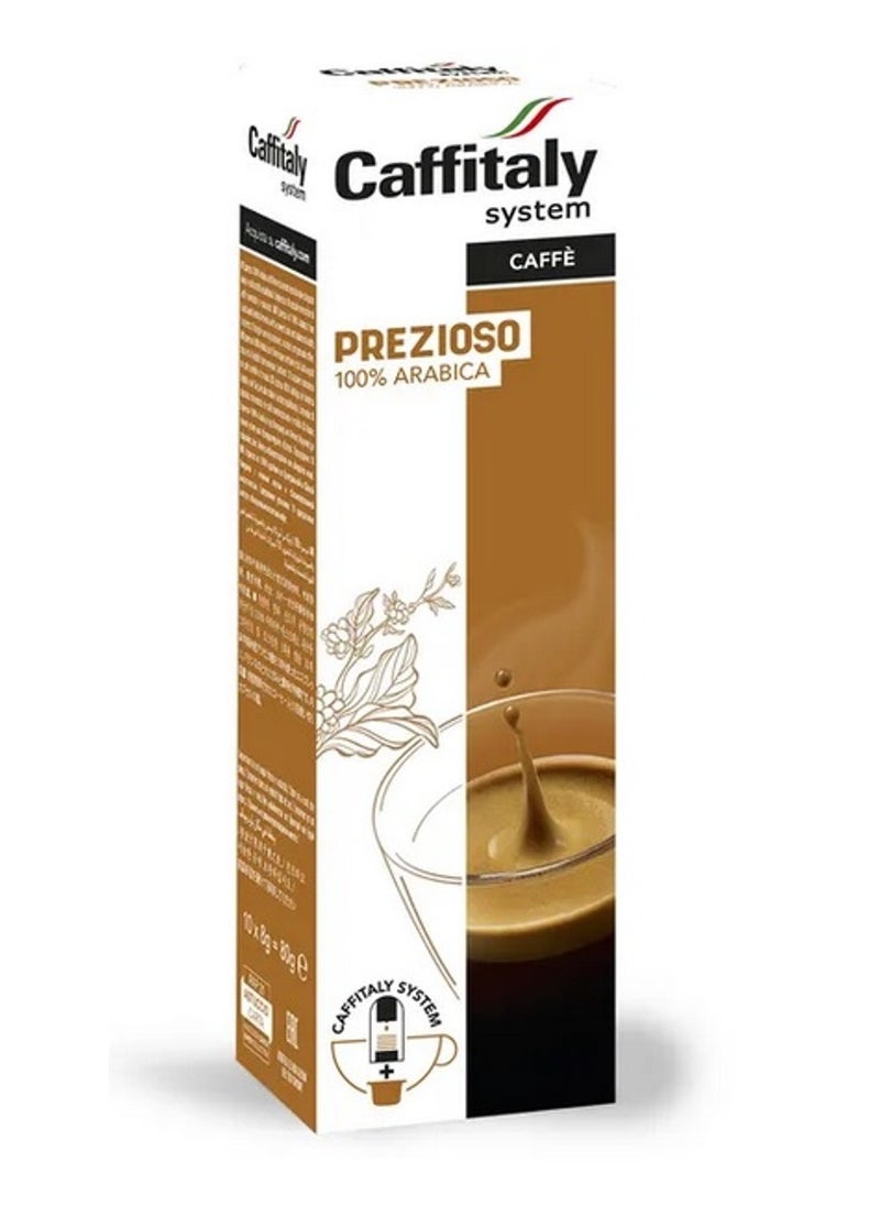 Caffitaly - Caffitaly - Prezioso Capsules - Arabica coffee before Capsules, Pack of 10 - Image 1