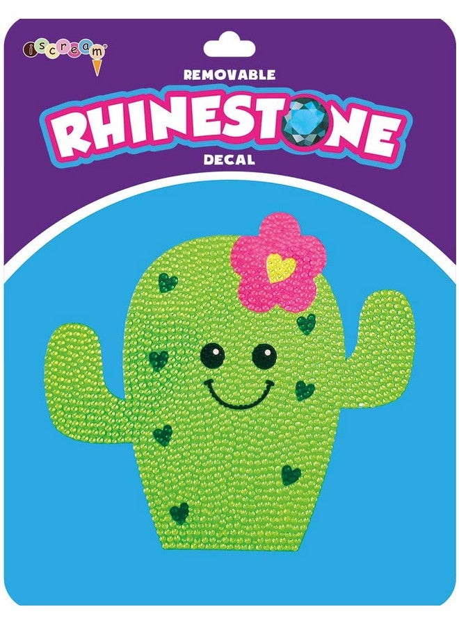 iscream Sparkly Rhinestone Cactus Cutie 6" Vinyl Cling Decal - Image 3