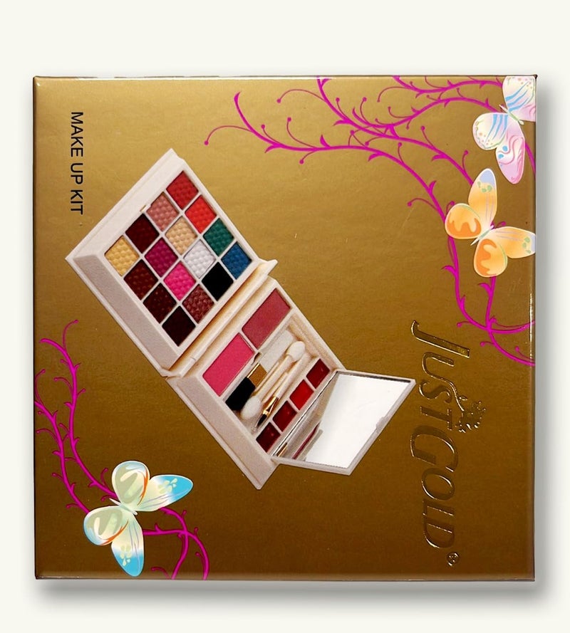 JUST GOLD JustGold Professional All In One Makeup Palette Kit 16 Colors Eyeshadows Blusher Lipgloss Makeup Kit 950 - Image 5