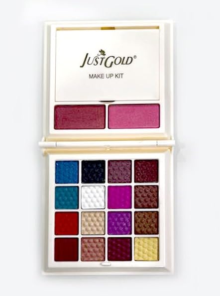 JUST GOLD JustGold Professional All In One Makeup Palette Kit 16 Colors Eyeshadows Blusher Lipgloss Makeup Kit 950 - Image 3